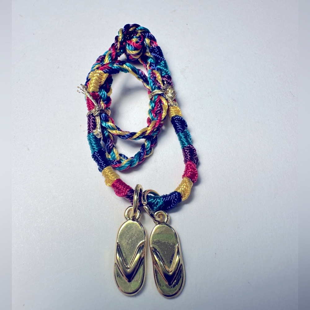 NEW Sandal Woven Jennifer Lopez Corded Bracelet/Anklet